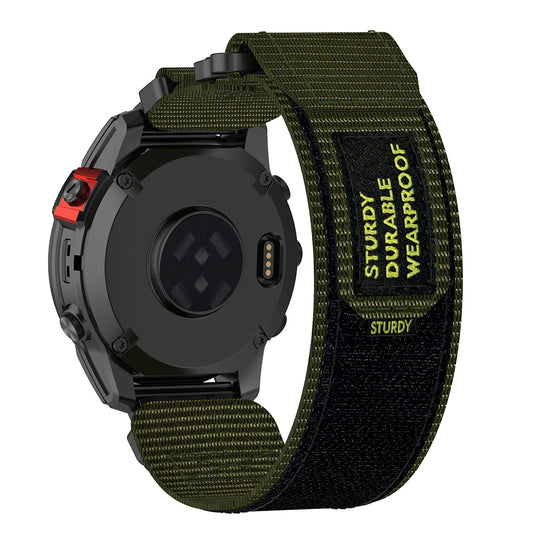 Techsuit W057 rem för Garmin Watch Fenix / Forerunner Series, 22mm, Grön