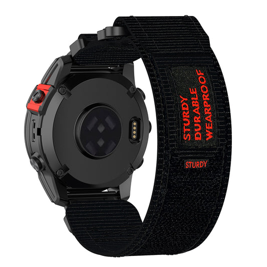 Techsuit W057 rem för Garmin Watch Fenix Series, 26mm, Svart