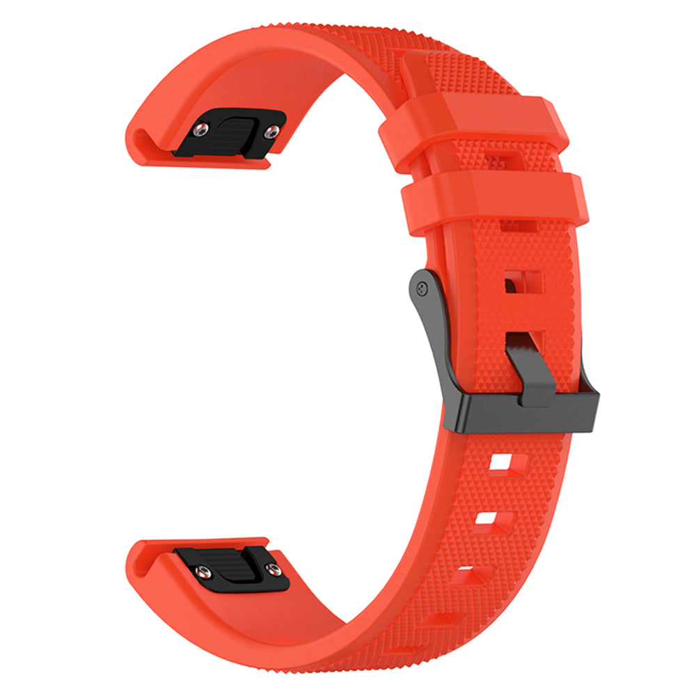 Techsuit W058 rem för Garmin Watch Fenix / Forerunner Series, 22mm, Orange