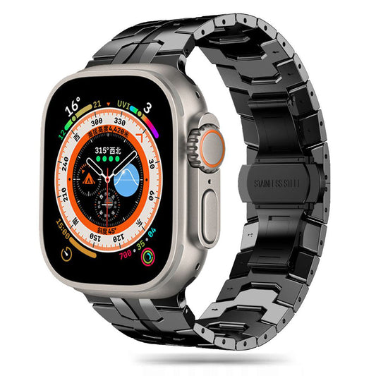 Techsuit W063 rem för Apple Watch 49mm / 46mm / 45mm / 44mm / 42mm Series, Svart