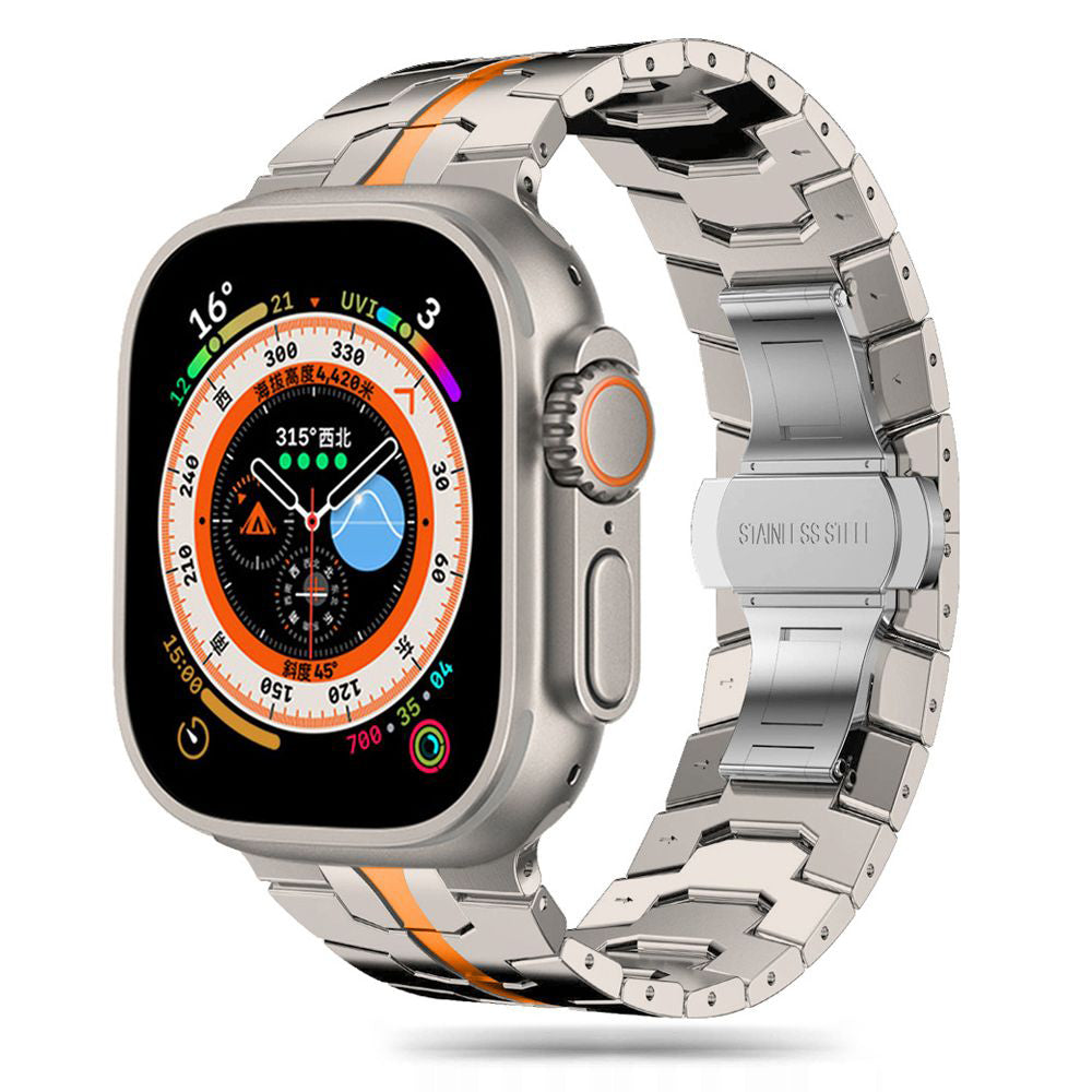 Techsuit W063 Strap for Apple Watch 49mm / 46mm / 45mm / 44mm / 42mm Series, Orange