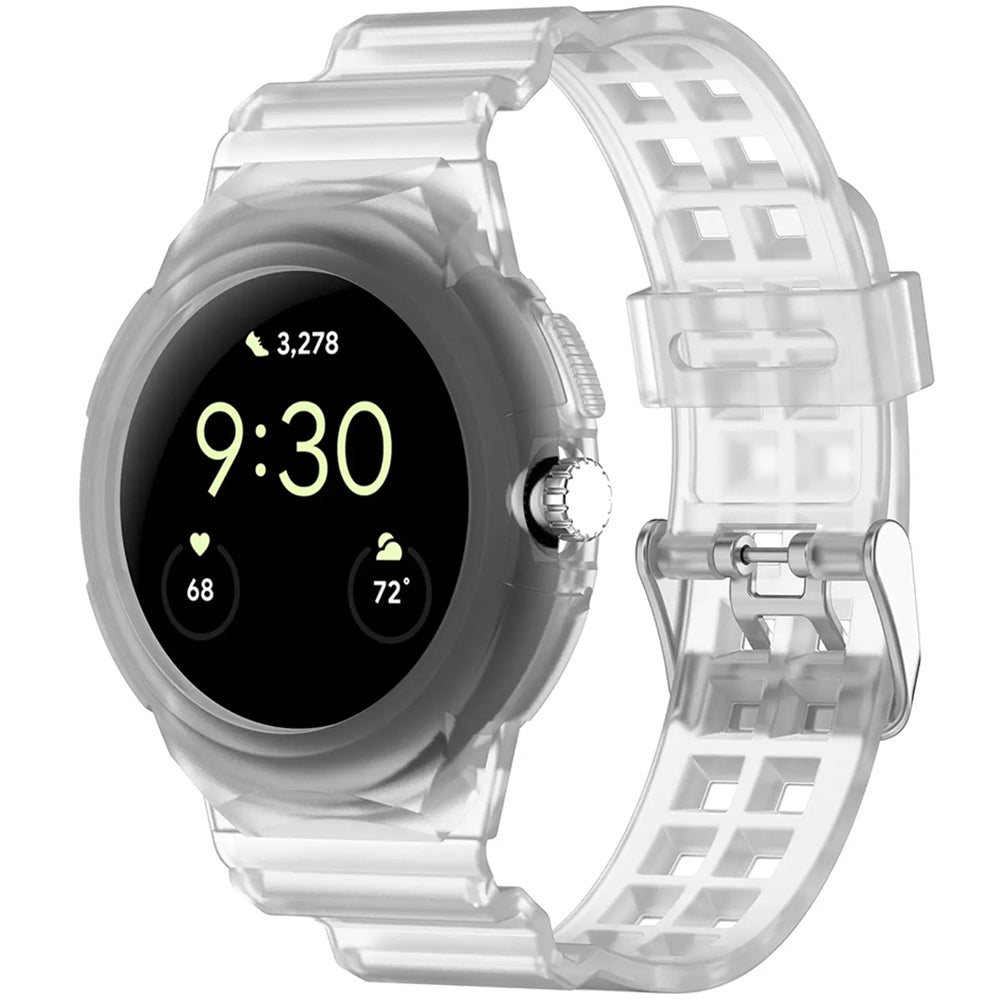 Techsuit W065 rem för Google Pixel Watch 3 41mm / Watch 2 / Watch, Transparent