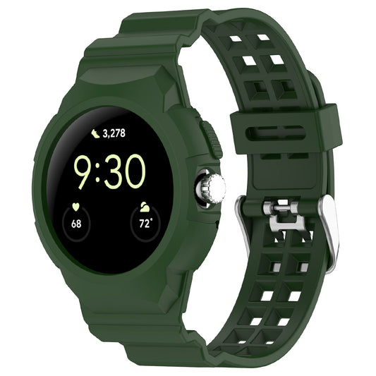 Techsuit W065 rem för Google Pixel Watch 3 41mm / Watch 2 / Watch, Grön