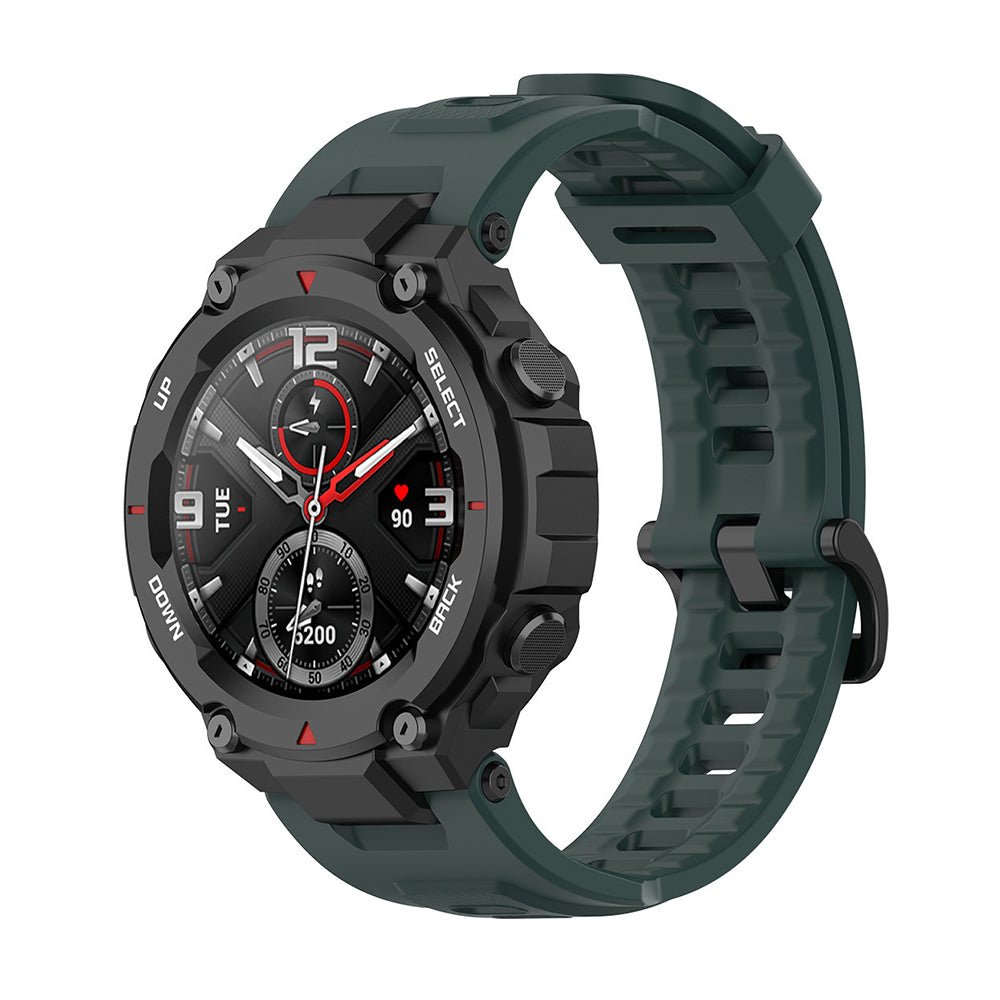 Techsuit W067 rem för Amazfit T-Rex Pro / T-Rex, Mörkgrön