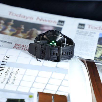 Techsuit W068 rem för Garmin Watch Fenix / Forerunner / Approach Series, 22mm, Svart Orange