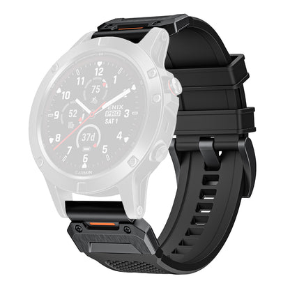 Techsuit W068 rem för Garmin Watch Fenix Series, 26mm, svart
