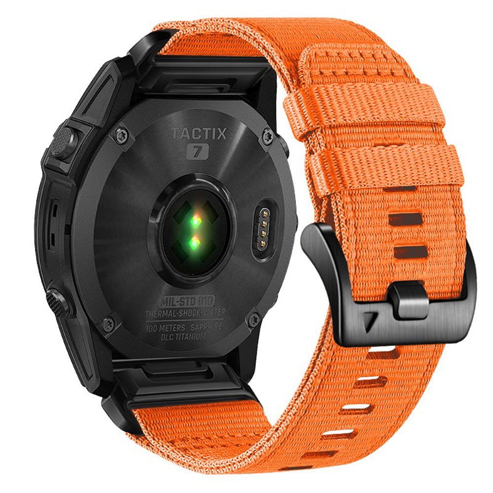 Techsuit W070 rem för Garmin Instinct / Approach / Fenix Watch Series, 20mm, Orange