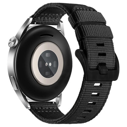 Techsuit W070 klockarmband för Samsung Galaxy Watch / Huawei Watch Series, 22mm, Svart