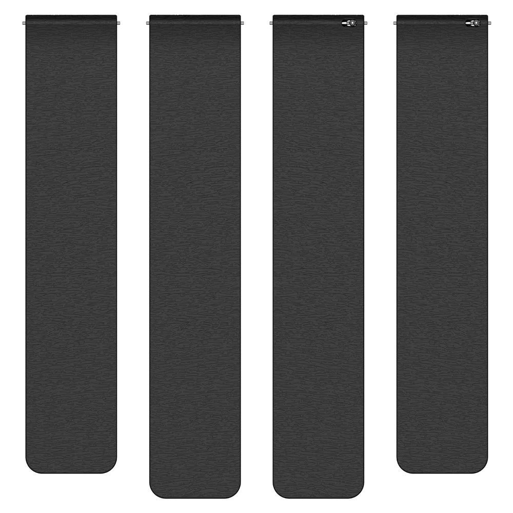 Techsuit W074 rem för Huawei Watch / Garmin Watch Series, 18mm, Svart Orange