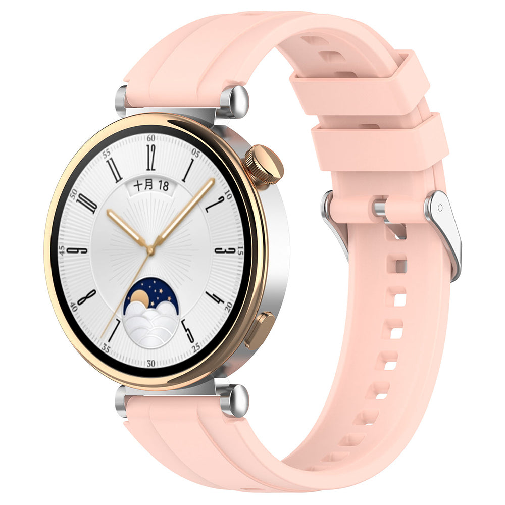 Techsuit W075 rem för Huawei Watch / Garmin Watch Series, 18mm, Rosa