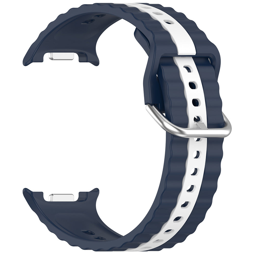Techsuit W078 rem för Samsung Galaxy Watch 8 Classic / Watch8 44mm / Watch 8 40mm, Marinblå