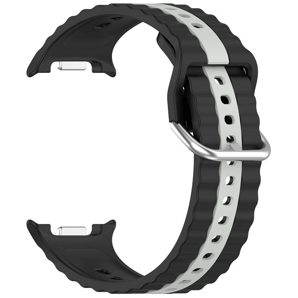Techsuit W078 rem för Samsung Galaxy Watch 8 Classic / Watch8 44mm / Watch 8 40mm, Svart