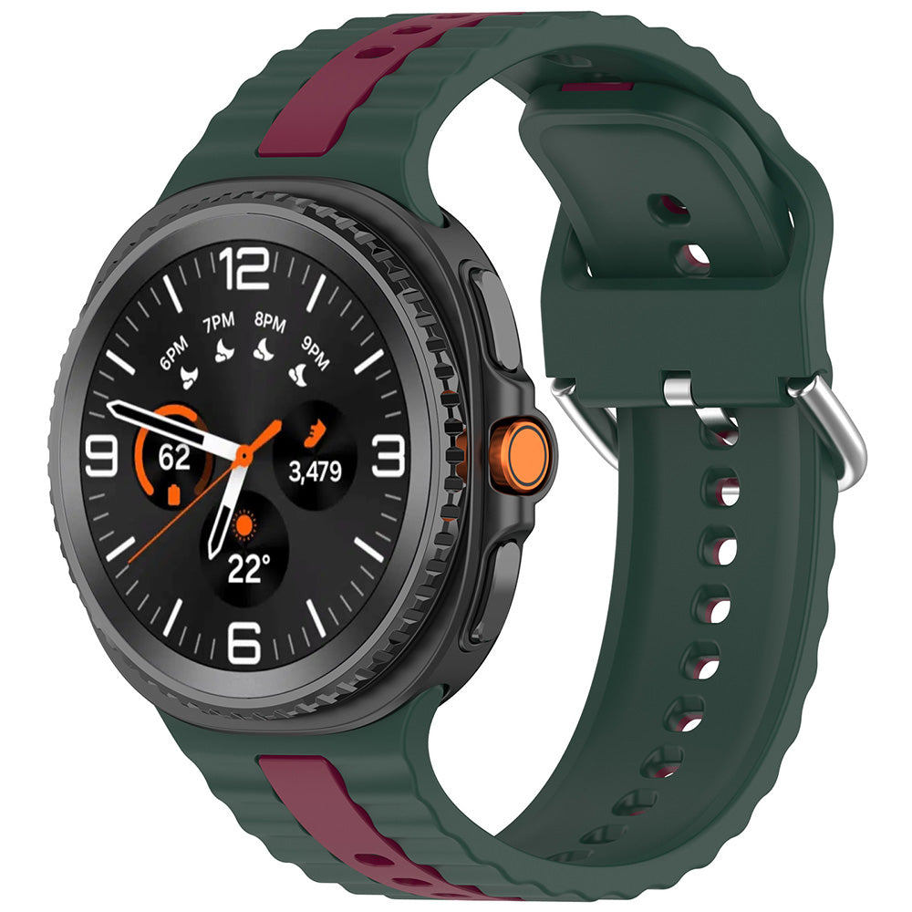 Techsuit W078 rem för Samsung Galaxy Watch 8 Classic / Watch8 44mm / Watch 8 40mm, Mörkgrön