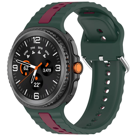 Techsuit W078 rem för Samsung Galaxy Watch 8 Classic / Watch8 44mm / Watch 8 40mm, Mörkgrön