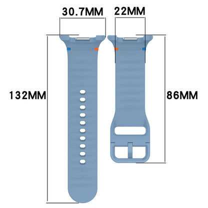 Techsuit W079 Strap for Samsung Galaxy Watch 8 Classic / Watch8 44mm / Watch 8 40mm, Blue