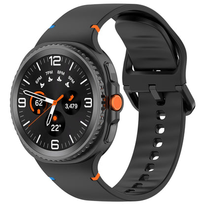 Techsuit W079 rem för Samsung Galaxy Watch 8 Classic / Watch8 44mm / Watch 8 40mm, Svart