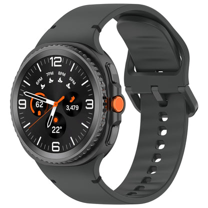 Techsuit W079 rem för Samsung Galaxy Watch 8 Classic / Watch8 44mm / Watch 8 40mm, Svart Grafit