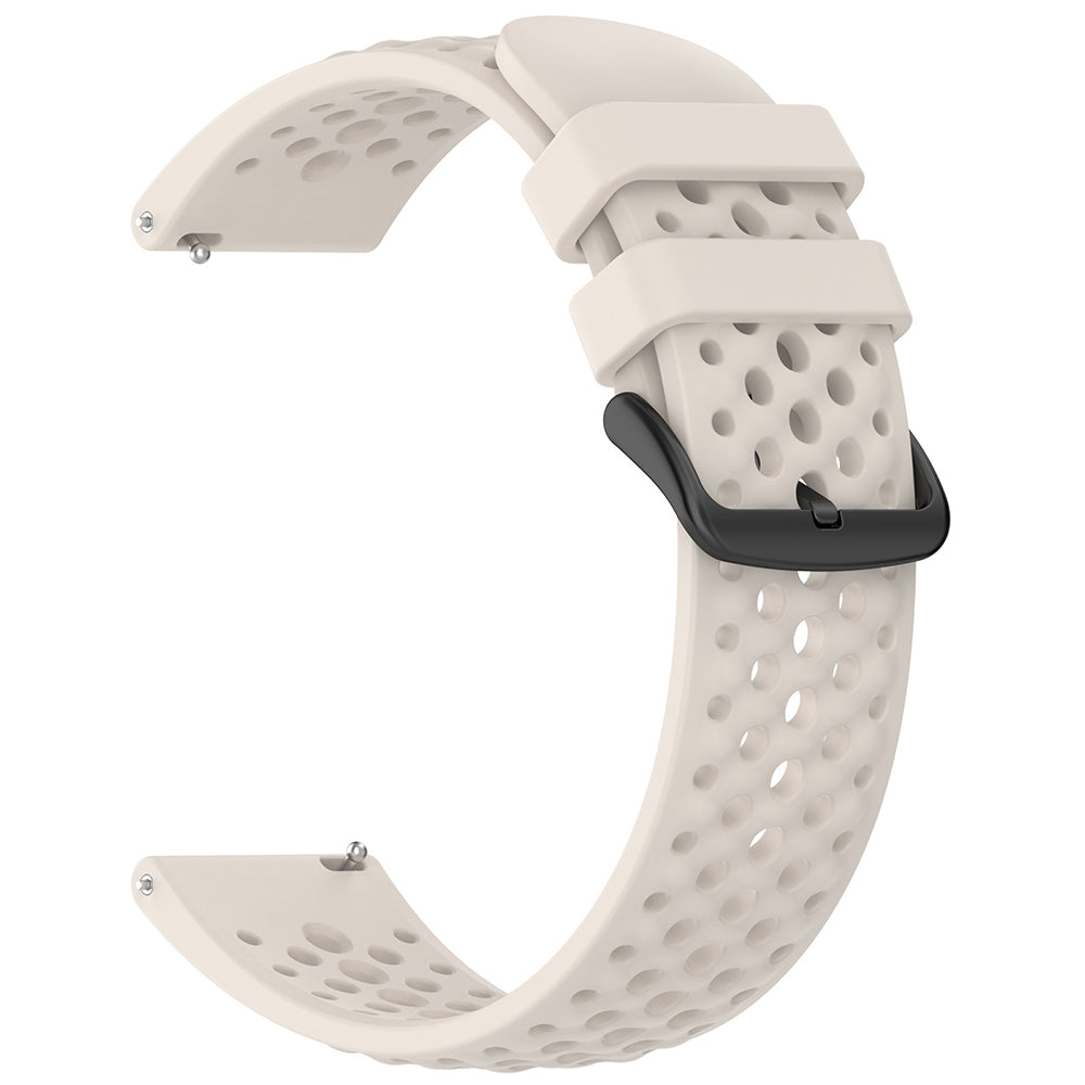 Techsuit W083 rem för Amazfit Watch / Samsung Watch Series, 22mm, Vit