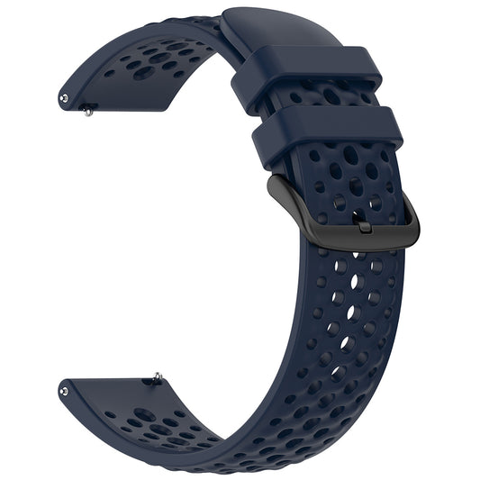Techsuit W083 rem för Amazfit Watch / Samsung Watch Series, 22mm, Marinblå