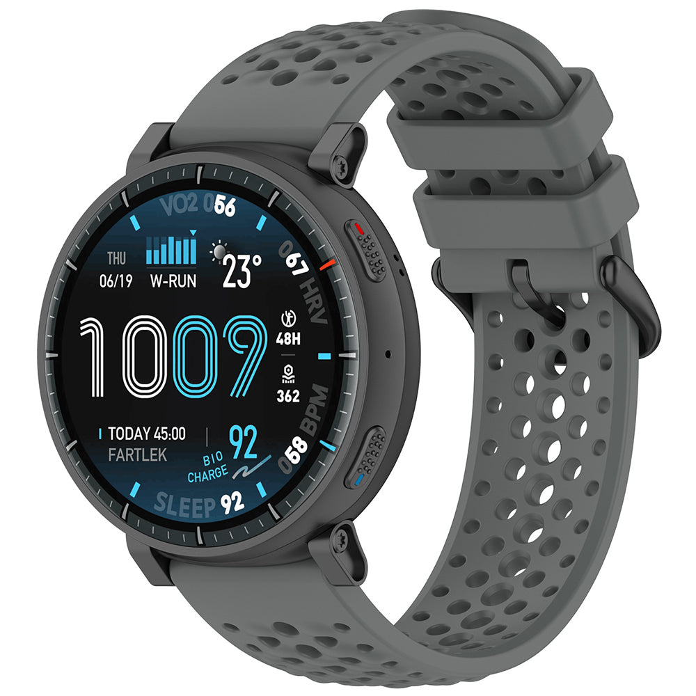 Techsuit W083 rem för Amazfit Watch / Samsung Watch Series, 22mm, Grå