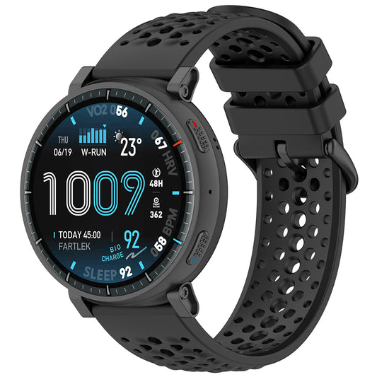 Techsuit W083 rem för Amazfit Watch / Samsung Watch Series, 22mm, Svart