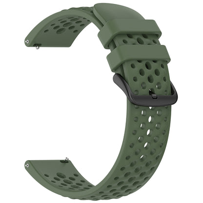 Techsuit W083 rem för Amazfit Watch / Samsung Watch Series, 22mm, Grön