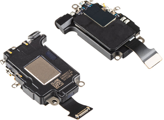 Apple iPhone 16 Pro högtalare, med tejp