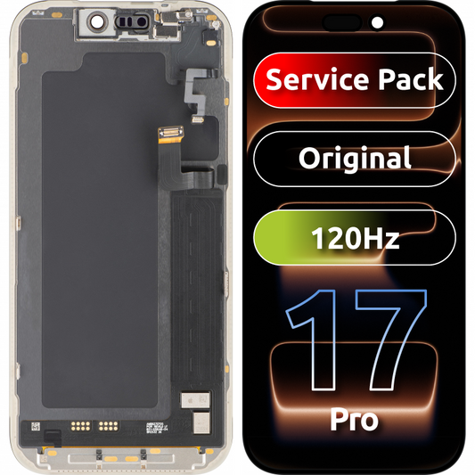 Display med Touchscreen Apple iPhone 17 Pro, med Ram, Svart, Service Pack 661-56125