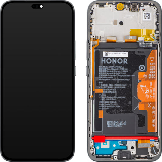 Display med Touchscreen Honor 400 Lite, med Ram och Batteri, Svart (Velvet Black), Service Pack 0235ANSY