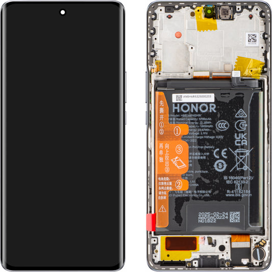 Display med Touchscreen Honor X50, med Ram och Batteri, Silver, Service Pack 0235AGJH