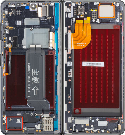 Display med Touchscreen Honor Magic V5, med Ram, Under Inner, Svart, Service Pack 0235AQBS