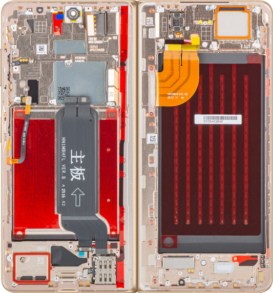 Display med Touchscreen Honor Magic V5, med Ram, Under Inner, Guld (Dawn Gold), Service Pack 0235AQBW
