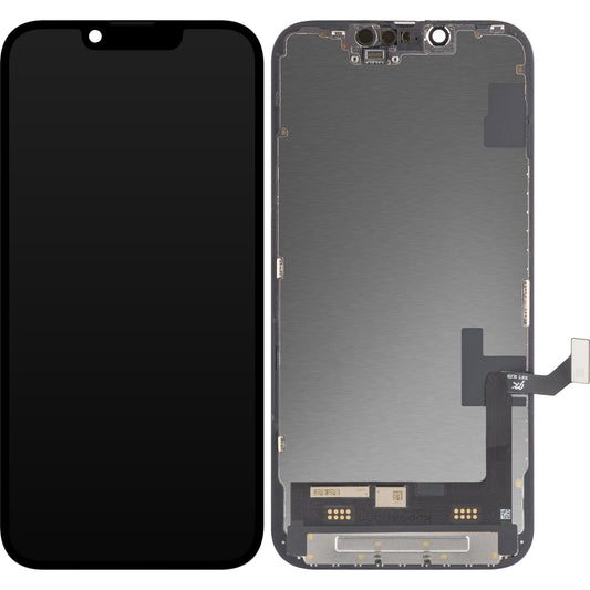 JK Touchscreen Display för Apple iPhone 14, med ram, OLED-version, svart 