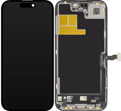 JK Touchscreen-display för Apple iPhone 14 Pro, med ram, LCD In-Cell IC flyttbar version, svart
