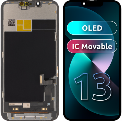 Display med Touchscreen JK för Apple iPhone 13, med Ram, OLED IC Movable Version, Svart