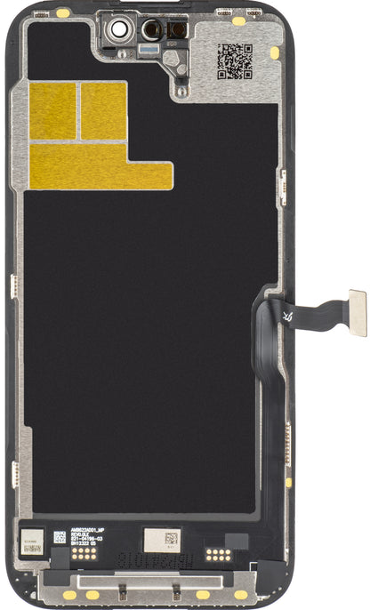 JK Touchscreen-display för Apple iPhone 14 Pro, med ram, LCD In-Cell IC flyttbar version, svart