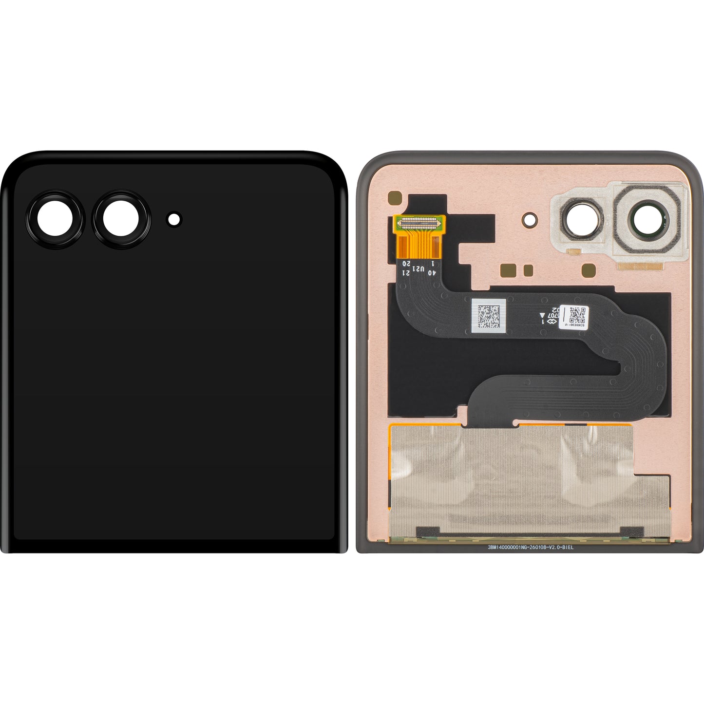 Display med Touchscreen Motorola Razr Ultra 2026 / Razr 70 Ultra, Sub Outer, Service Pack 5D68C32290