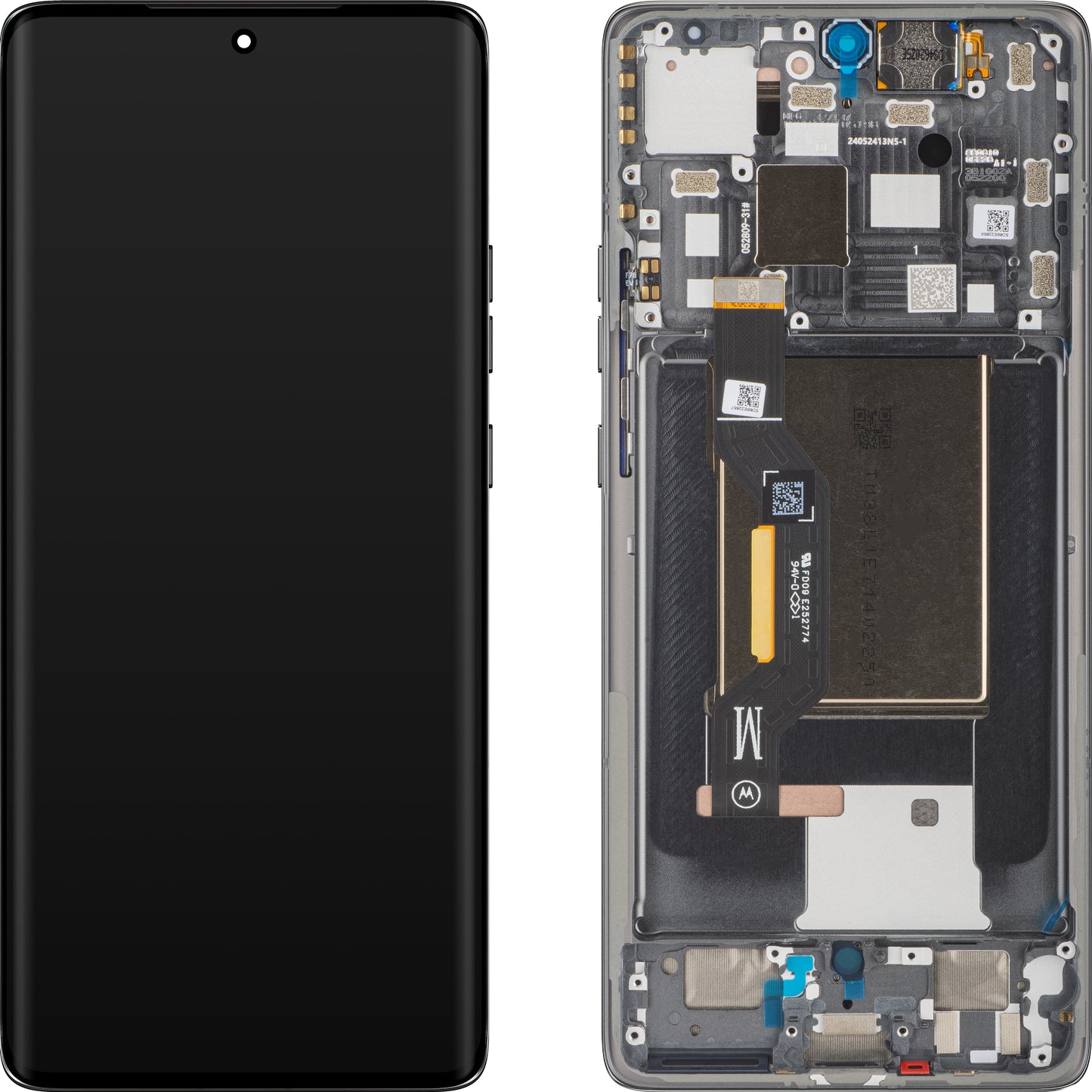 Motorola Edge 50 pekskärm med ram, grå (Koala Gray), omförseglad 5D68C25135