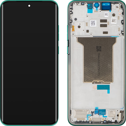 Motorola Edge 70 Fusion+ / Edge 70 Fusion pekskärmsdisplay med ram, grön (Pantone Sporting Green), Service Pack 5D68C32065