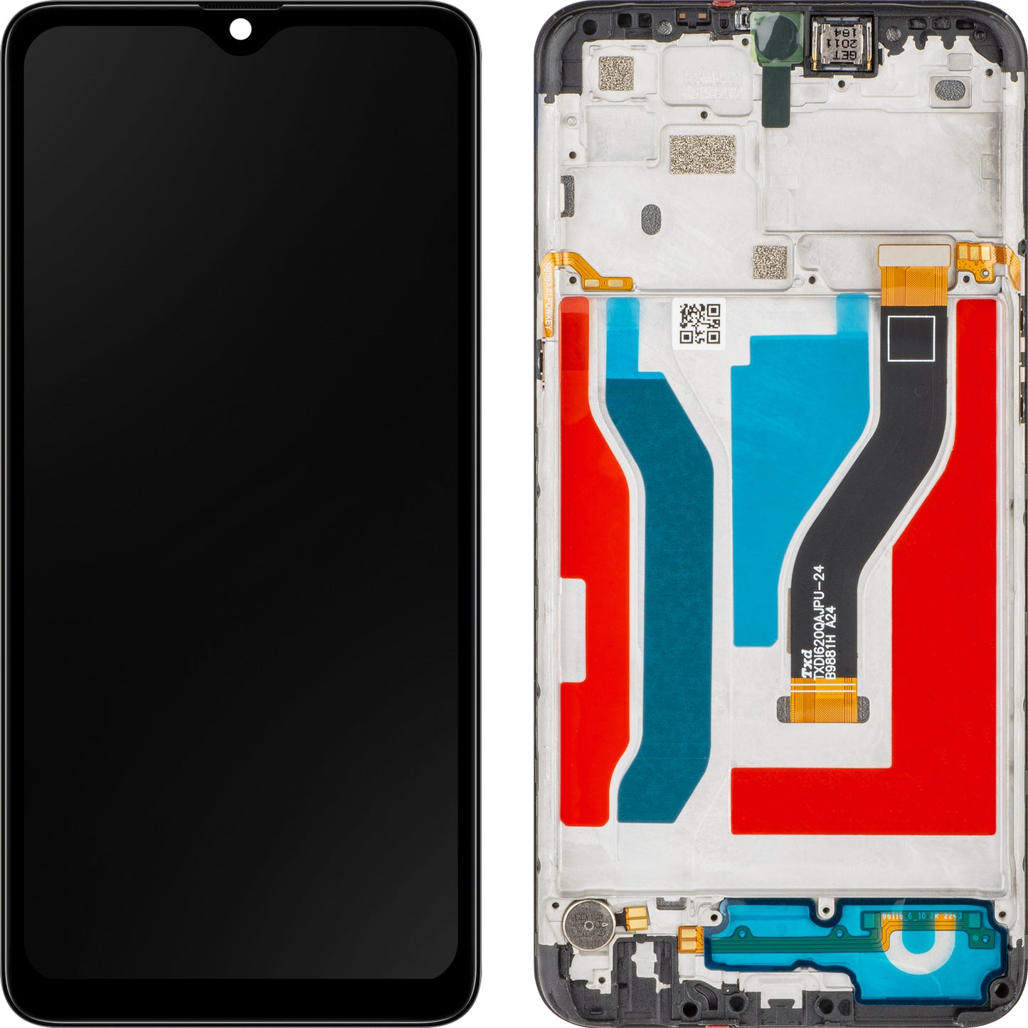 Display med Touchscreen MP kompatibel med Samsung Galaxy A10s A107, med Ram, Svart