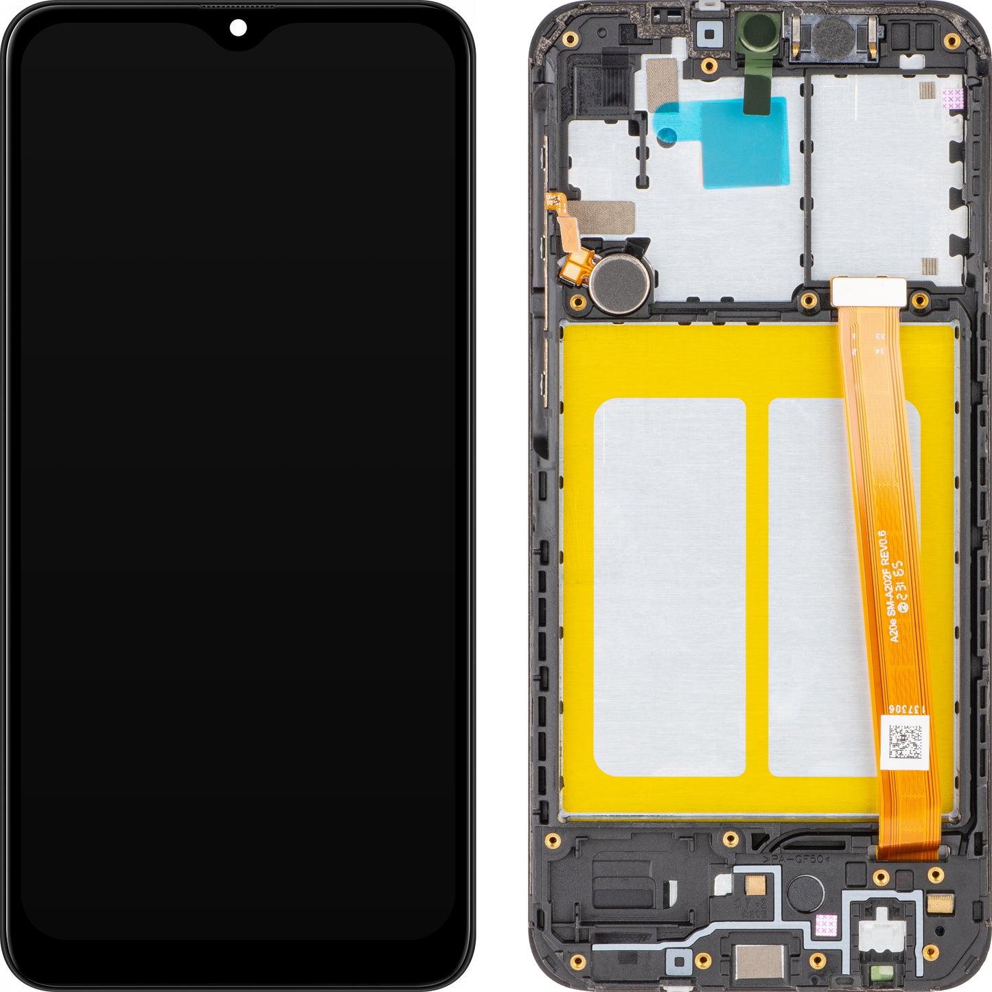 Display med Touchscreen MP kompatibel med Samsung Galaxy A20e A202, med Ram, Svart