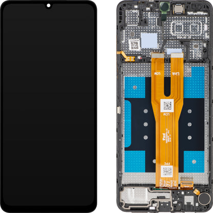 Display med Touchscreen MP kompatibel med Samsung Galaxy A06 A065, med Ram, Svart
