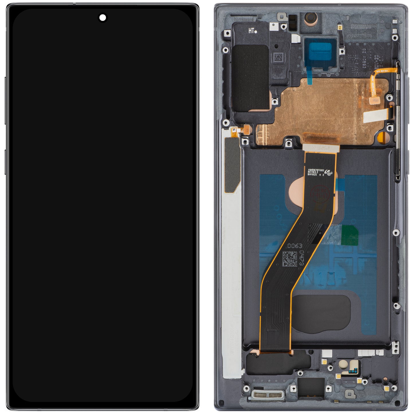 Display med MP Touchscreen kompatibel med Samsung Galaxy Note 10+ N975, med Ram, OLED-version, Svart