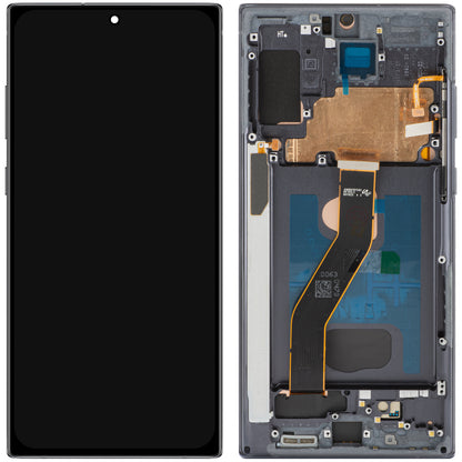 Display med MP Touchscreen kompatibel med Samsung Galaxy Note 10+ N975, med Ram, OLED-version, Svart
