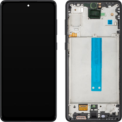 MP Touchscreen Display compatible with Samsung Galaxy A73 5G A736, with Frame, Black