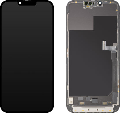 Display med MP Touchscreen kompatibel med Apple iPhone 13 Pro Max, med Ram, Soft OLED 120Hz FHD Diagnostic Version, Svart