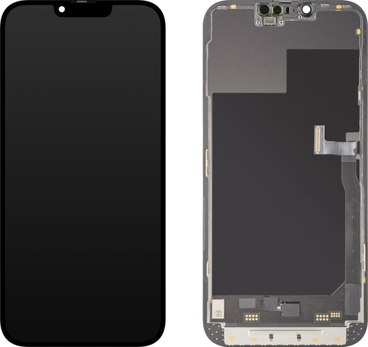 Display med MP Touchscreen kompatibel med Apple iPhone 13 Pro Max, med Ram, Soft OLED 120Hz FHD Diagnostic Version, Svart