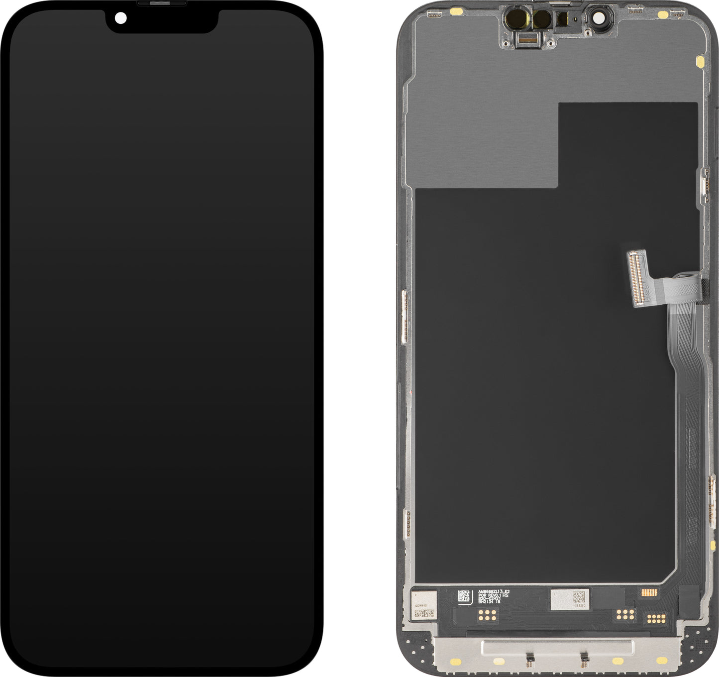 Display med MP Touchscreen kompatibel med Apple iPhone 13 Pro Max, med Ram, Soft OLED IC Movable 120Hz FHD-version, Svart
