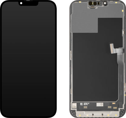 Display med MP Touchscreen kompatibel med Apple iPhone 13 Pro Max, med Ram, Soft OLED IC Movable 120Hz FHD-version, Svart