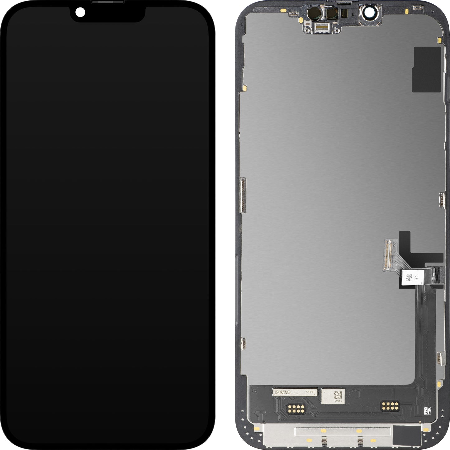 Display med Touchscreen MP kompatibel med Apple iPhone 14 Plus, med Ram, Soft OLED FHD Diagnostic Version, Svart